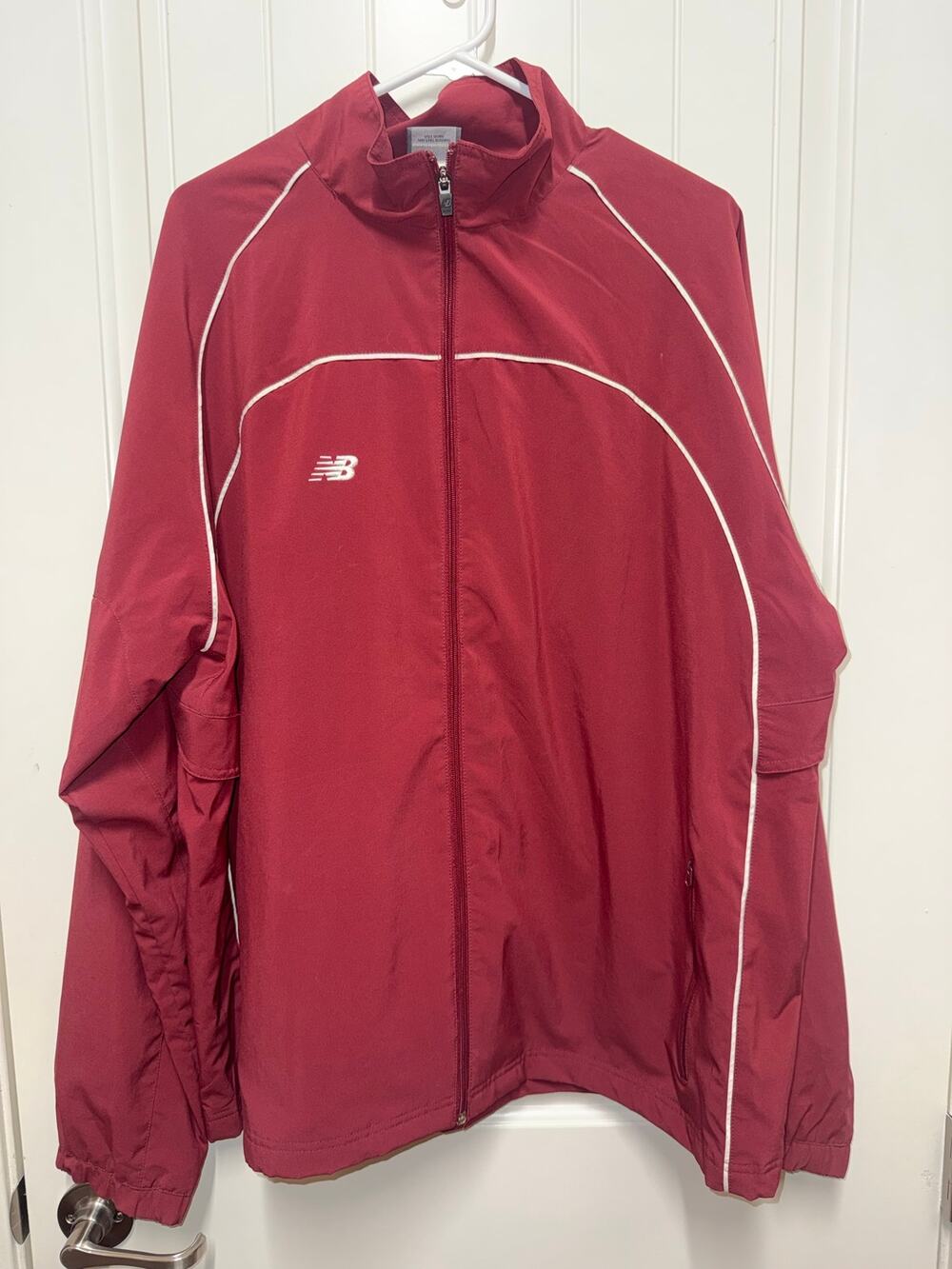 New Balance Red Lightweight Jacket Mens Xlarge